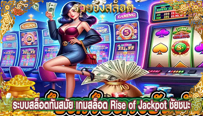 ระบบสล็อตทันสมัย เกมสล็อต Rise of Jackpot ชัยชนะ